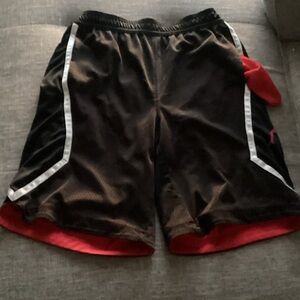 AND1 Black and Red Kids Shorts